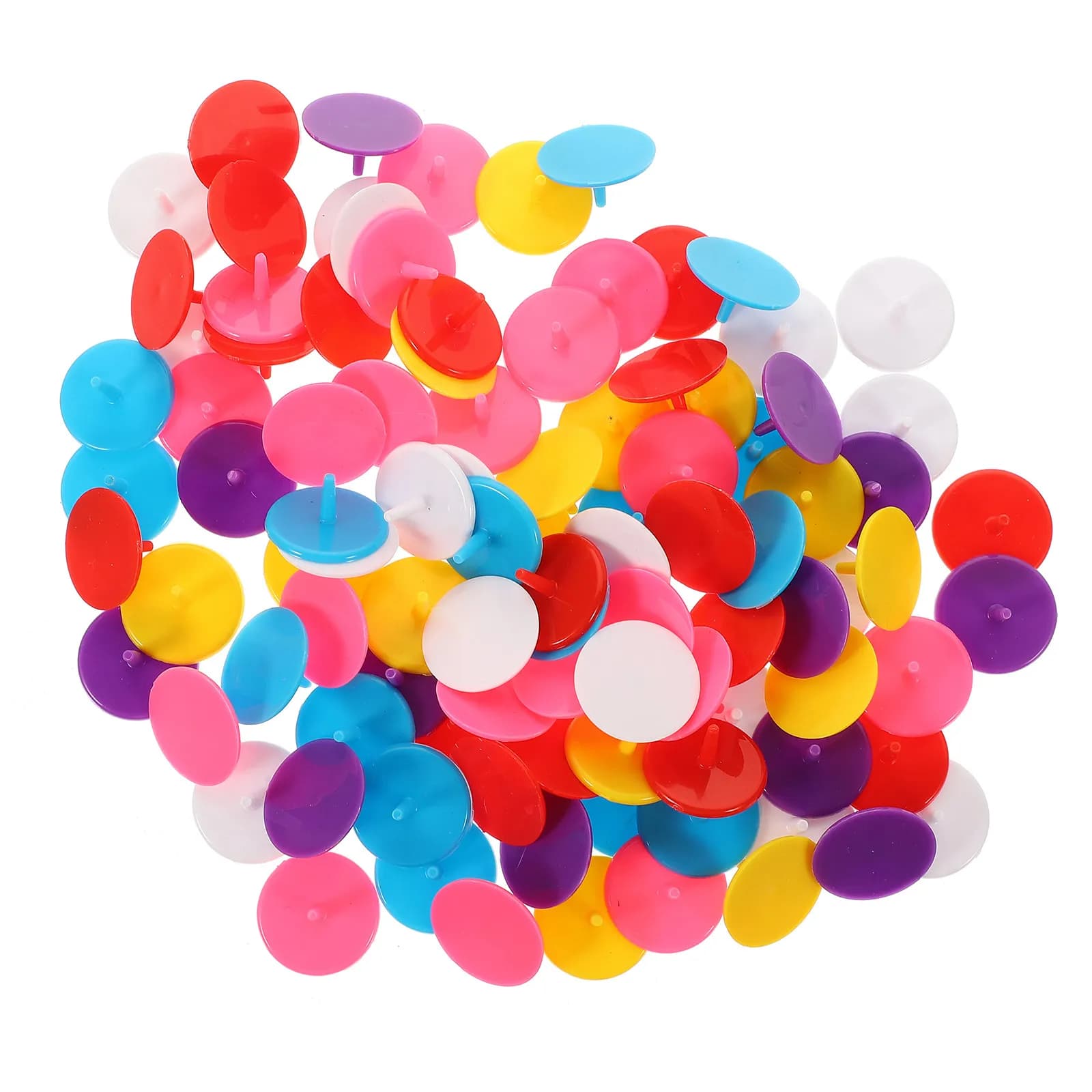 100Pcs Golf Ball Markers Plastic Stable Trajectory Positioning Tools Convenient Portable Golf Ball Marker Supplies