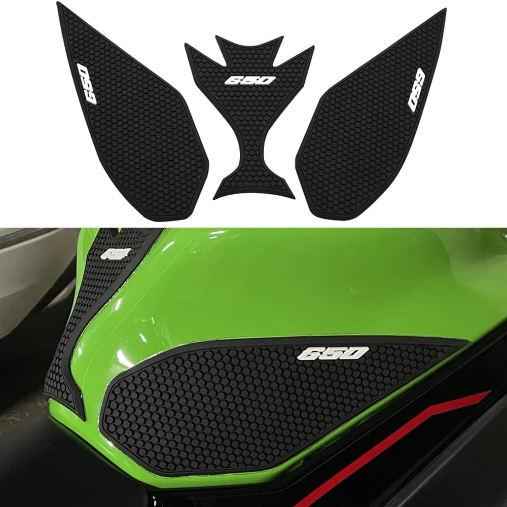 Nuovo Ninja650 z 650 Speciale Moto Rilievo Del Carro Armato Della Protezione Della Decalcomania Gas Ginocchio Grip Per Kawasaki Ninja 650 z650 2017 - 2024