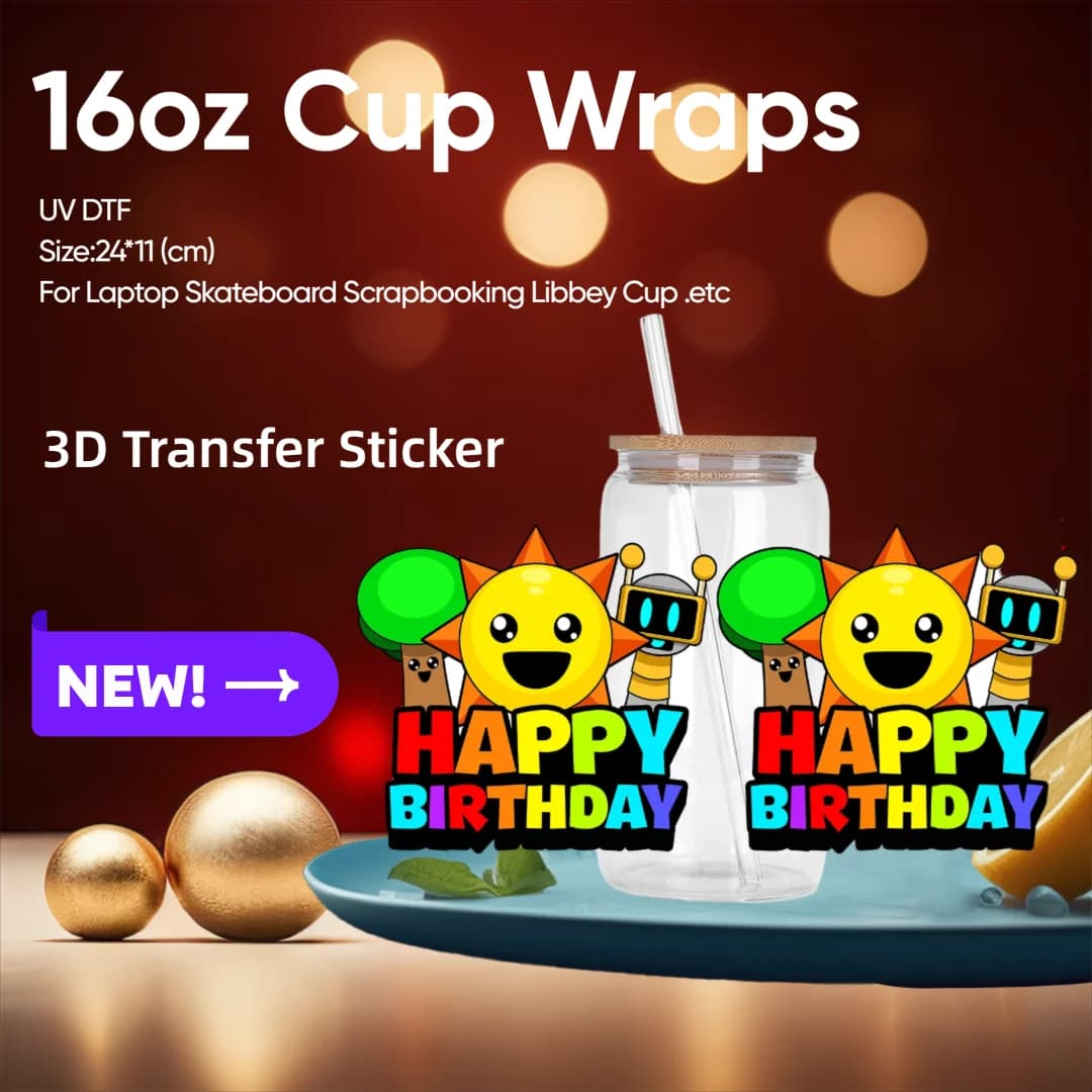 20 Style Cute Sprunki 3D Stickers Funny Music Game DIY Cup Wraps Scrapbooking Phone Luggage Skateboard UV DTF For 16oz Cup