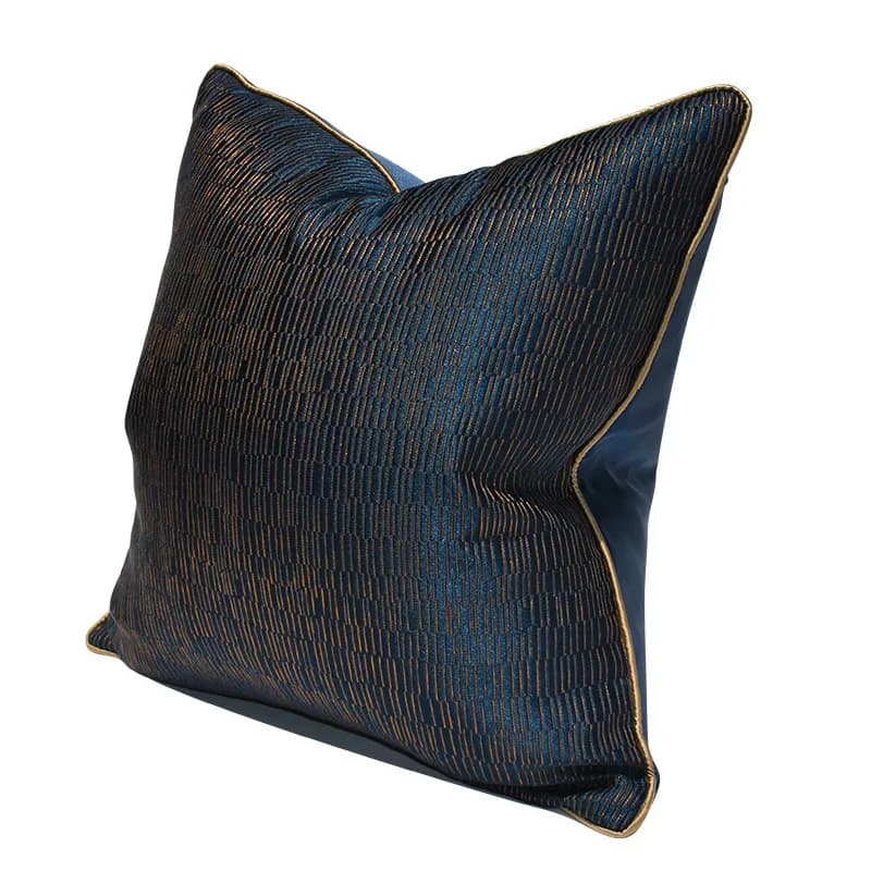 Fodera per cuscino per divano di design di lusso Fodera per cuscino geometrica blu navy per la decorazione della camera da letto del divano dell'hotel 30x50 45x45 50x50 cm