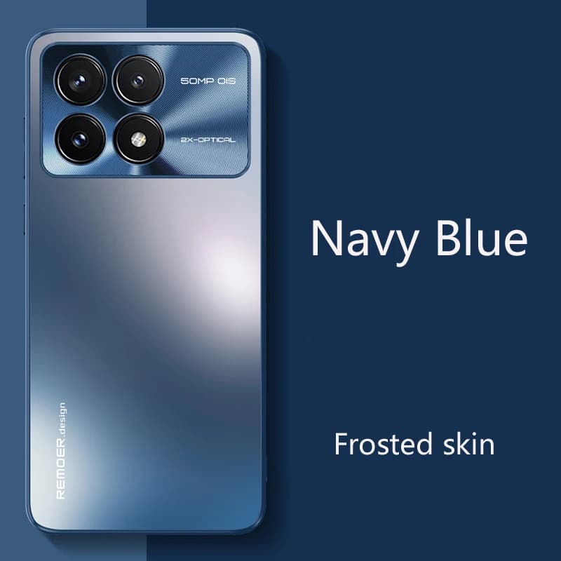 Custodia protettiva in metallo satinato per XIAOMI MI Poco X6 Pro F3 F5 Pro F6 Pro Cover posteriore antiurto Custodia morbida per coque posteriore