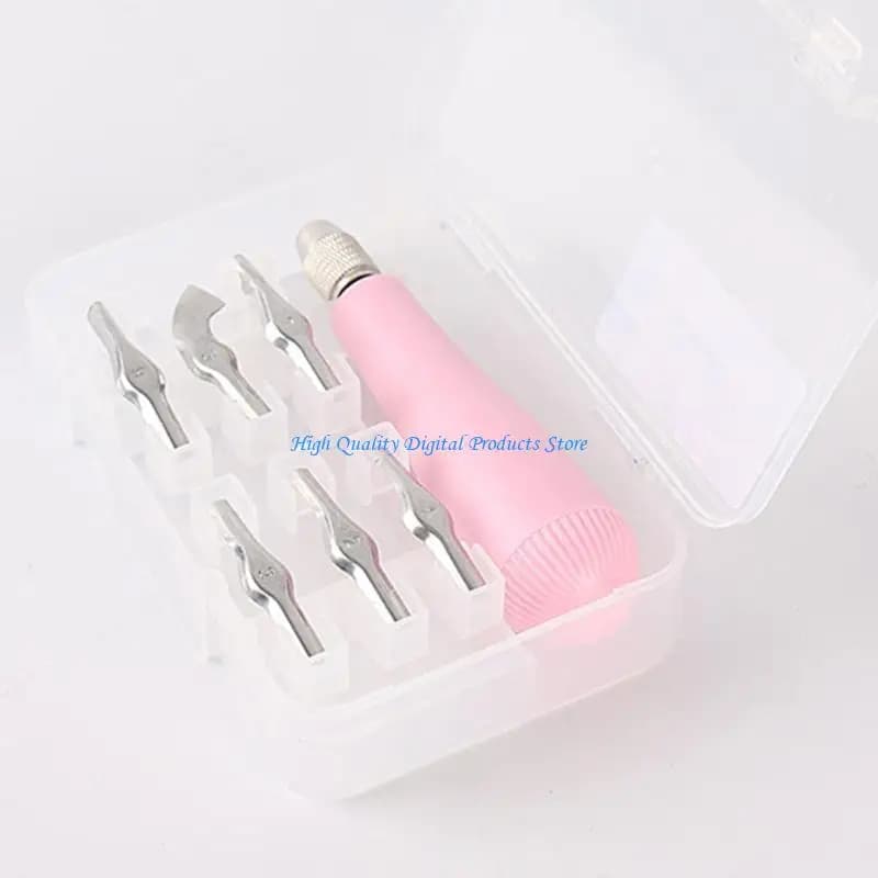 U2JE Linocut Cutter Set With Assorted Cutting Head Craft Linoleum Cutter For Rubber Block Stamp Carving Block Printing Craft