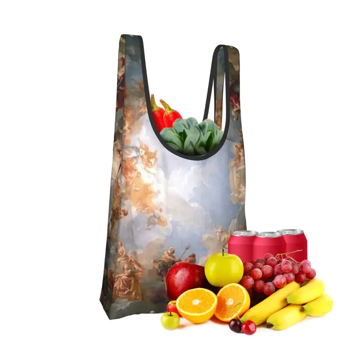 Early Renaissance A Shopping Bag Portable Tote Bags Reusable Shoulder Shopper Bag Groceries Handbag