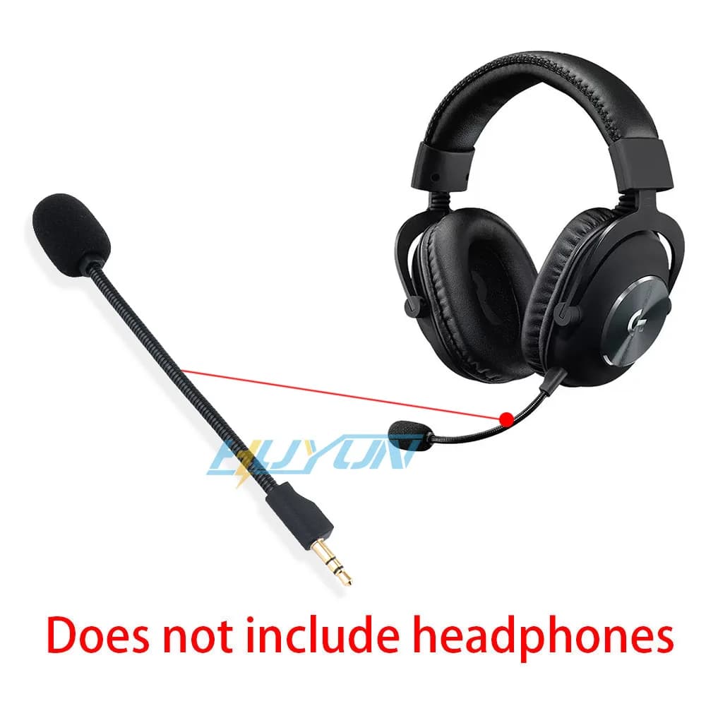3.5mm Microphone for Logitech G Pro X 1/2 Wireless Gaming Headphones