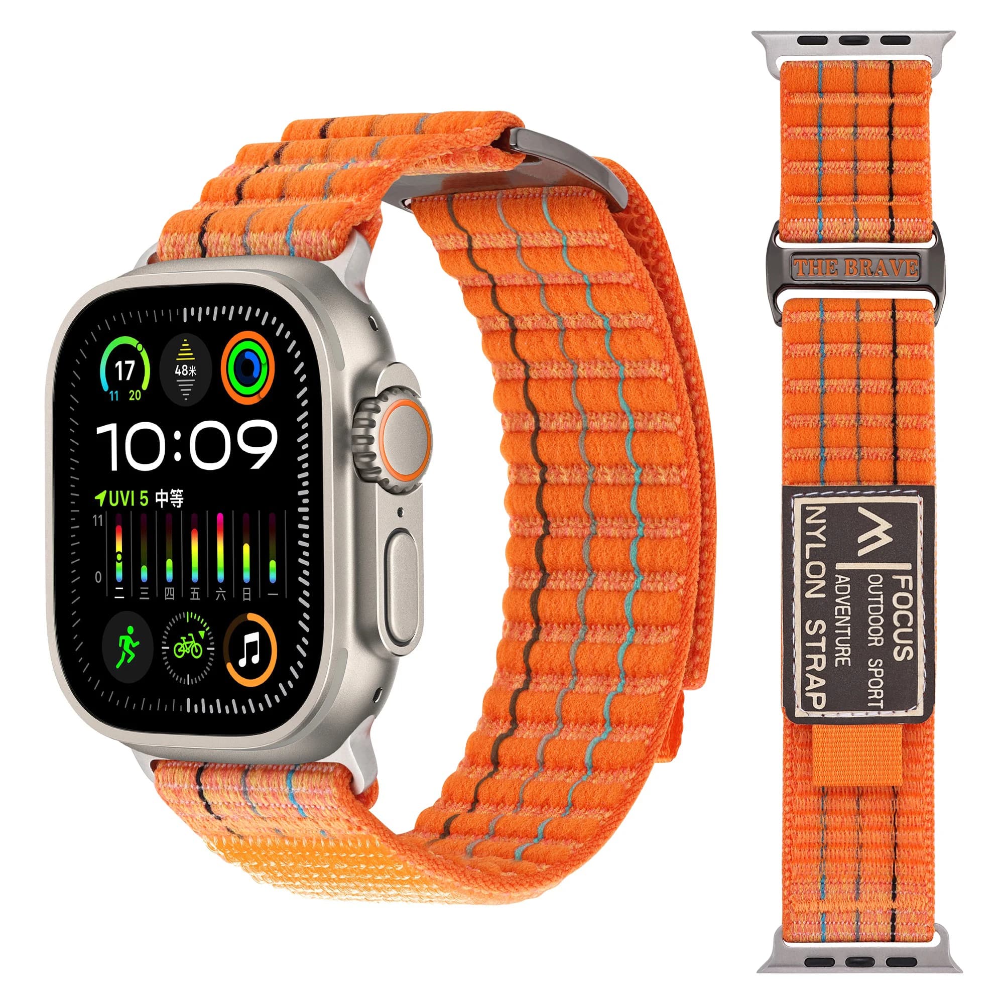 Trail loop per Apple Watch Ultra 2 Band 49mm 44mm 45mm 46mm 42mm 40mm 41mm Bracciale sportivo in nylon serie iWatch 10 9 7 8 se Cinturini