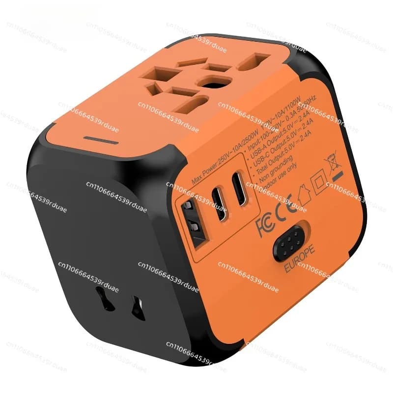 Conversion socket Multi-country adapter 2.4A multi-function socket Travel conversion plug