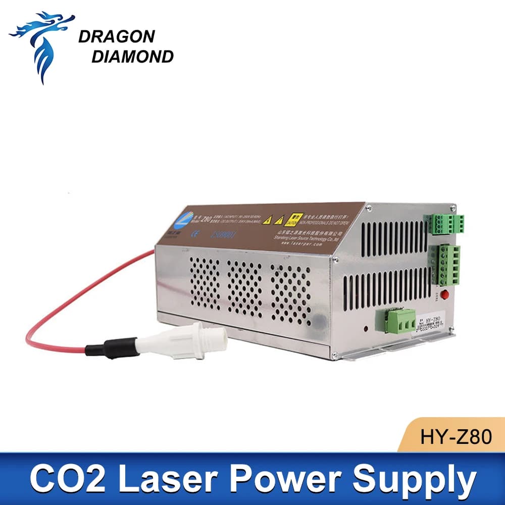 Dragon Diamond HY-Z80 Alimentatore laser Co2 Sorgente laser 60/90W per macchina da taglio per incisione laser CO2 60W-90W