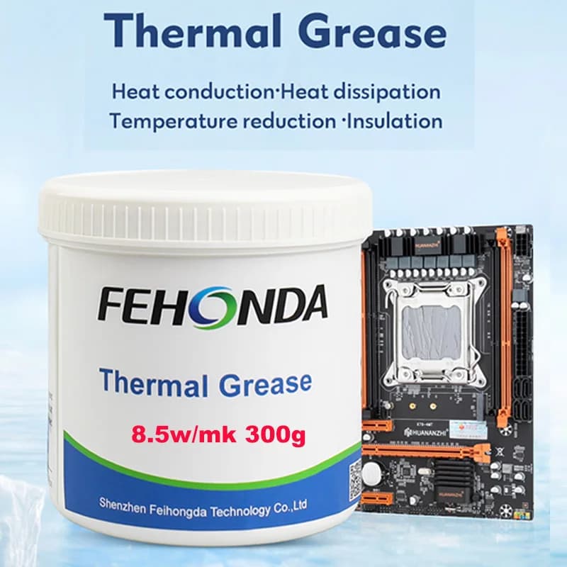 Pasta Termica Fehonda 8.5W/mk TG-8 per Processore, Composto Conduttivo in Silicone per Raffreddamento CPU GPU VGA Laptop 50g 100g