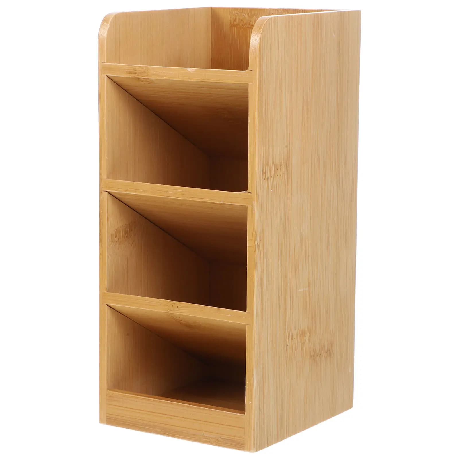 Portapenne in Legno, Organizzatore da Scrivania Multifunzionale per Ufficio e Casa, Porta Pennelli e Accessori per Cancelleria