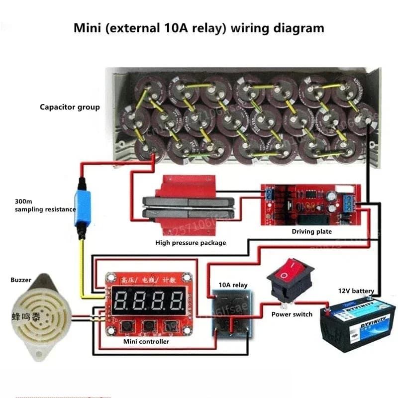 NEWHigh-Power Nuovo pacchetto ad alta tensione da 30.000 Volt Scheda di azionamento Generatore elettrostatico inverter Borsa di ricarica flash veloce