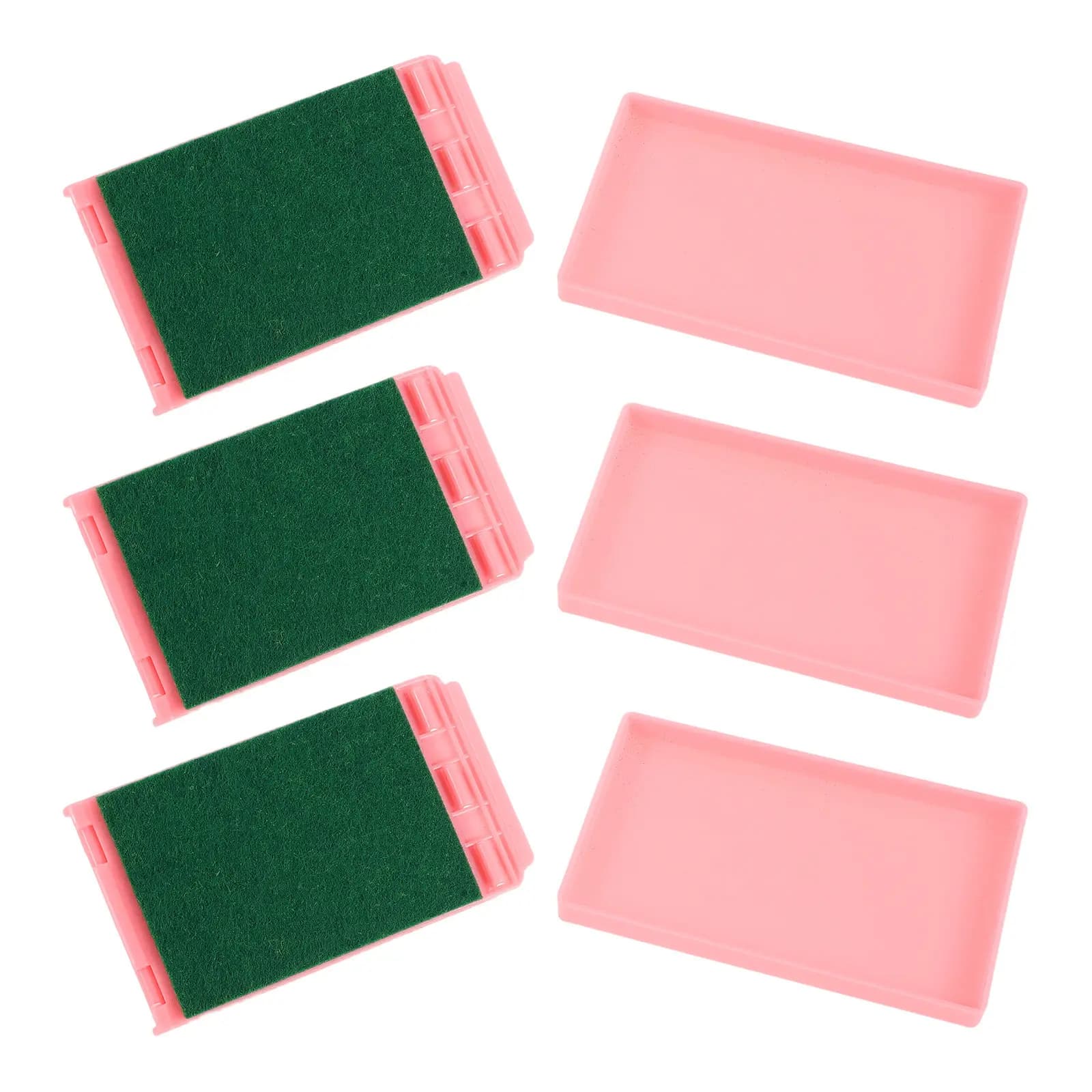 3Pcs Guitar String Cleaning Cloth Scrubber Pink Hard-Bottom Rust Removal Tool for Acoustic Electric Bass Ukulele String Care