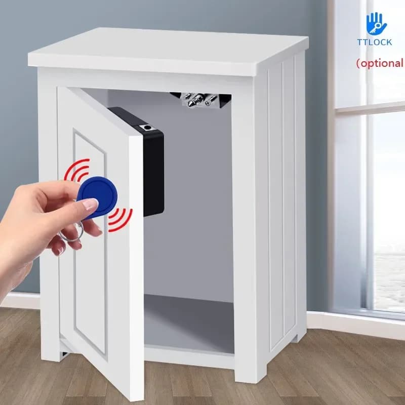 Smart Sauna Armadio Mobili Serrature per cassetti Serratura elettronica Serratura per porta in legno invisibile senza fori Scheda IC App TTlock Sblocco NFC