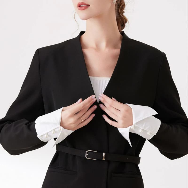 Camicia da ufficio elegante fai-da-te Polsini finti Maniche finte staccabili per le donne Adolescenti Estensione Abbigliamento alla moda Accessorio da polso