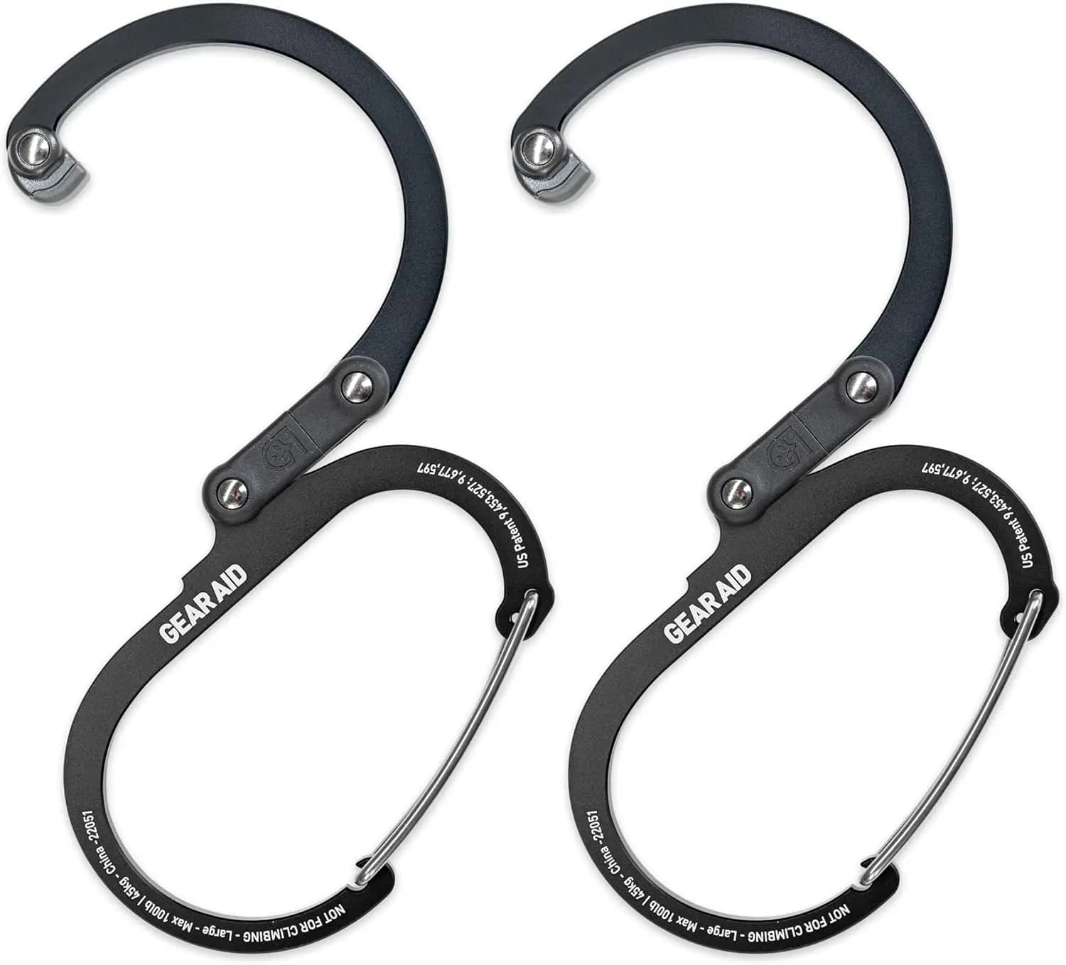 Moschettone 3-in-1 Resistente per Appendere Zaini, Valigie, Kayak, Biciclette e Altro Ancora