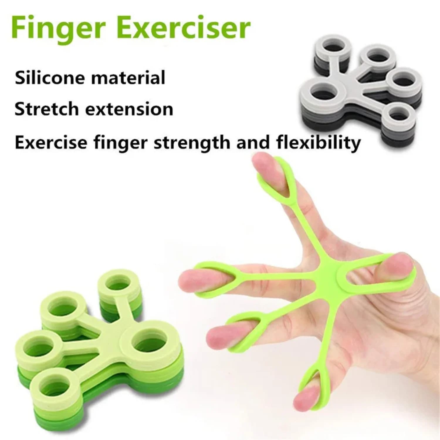 3 Levels Silicone Resistance Steps Exciter for finger strength Hand rehabilitation Pinza Barella Ring Exercises for Guitar