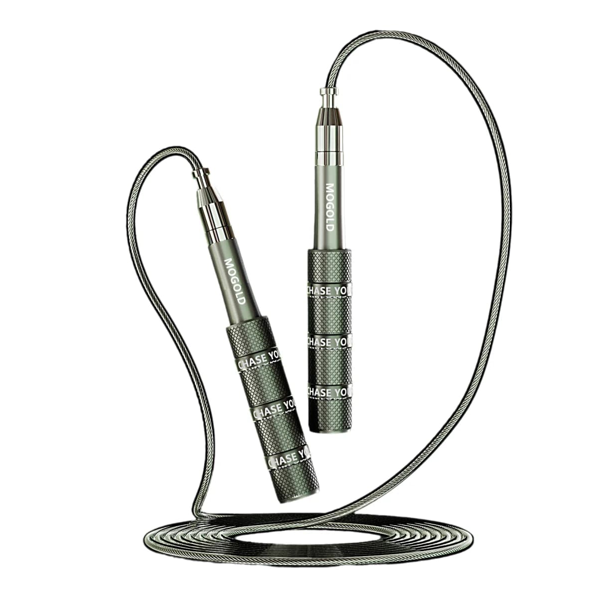 MOGOLD telescopic jumping rod – High speed bearings, PVC steel cable and light housing, indispensable for fitness