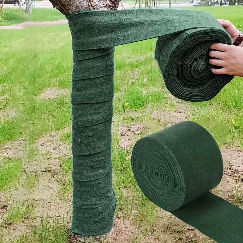 1Roll Tree Wrapping Tape - Winter Trunk Protector with Frost Proof, Wind Protection, Anti-Pest Barrier - Bark Protection Bandage