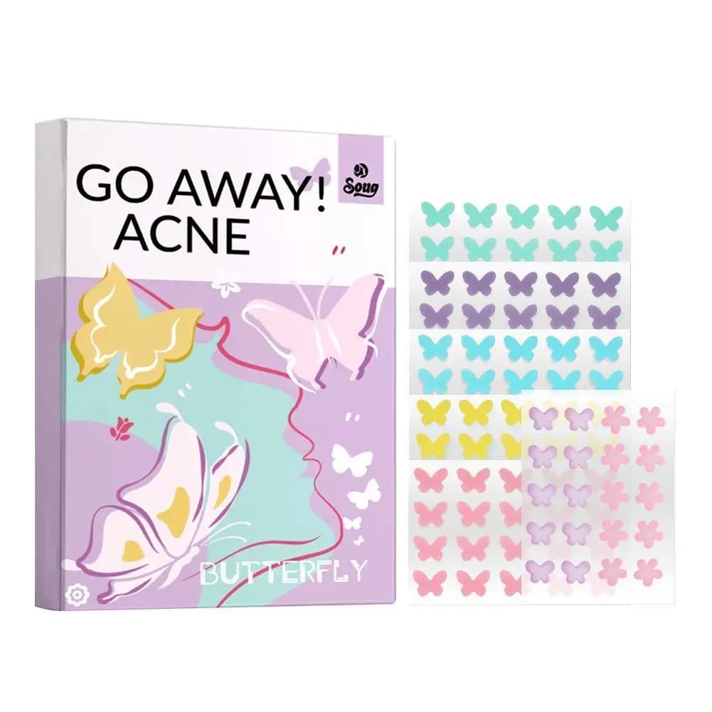 120 pz Forma di Farfalla Acne Brufolo Patch Adesivi Macchia di Macchia Correttore Copertura 0.1mm Trattamento Dell'acne Brufolo Rimozione di Cura Della Pelle