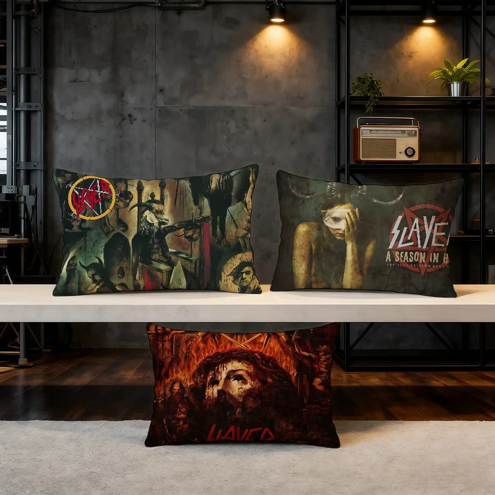 Rock Band S-Slayer-S Hit Product Home Living room sofa Soft decorative cushion cover on two sides