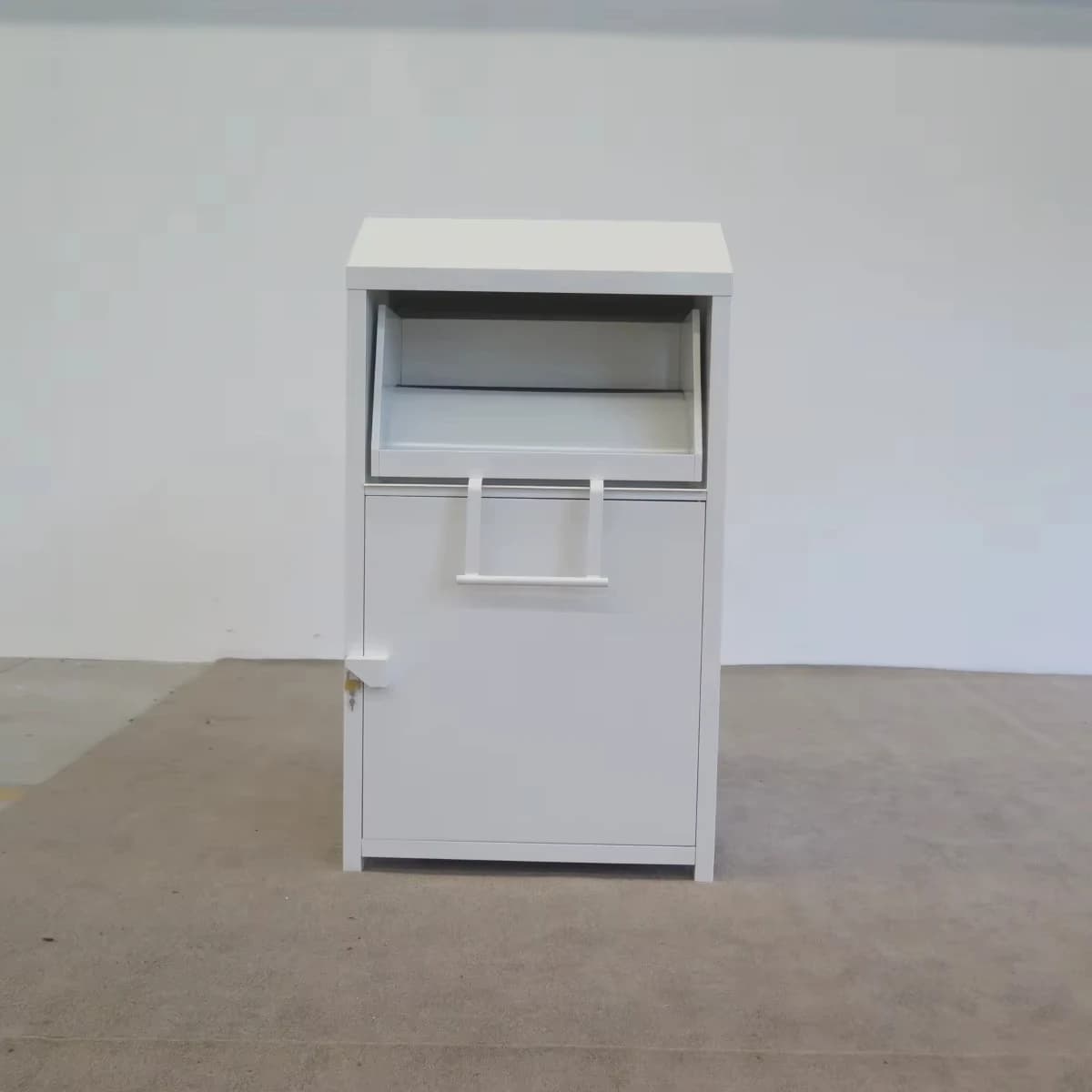 Scatola per il riciclaggio di abbigliamento Contenitore per indumenti di seconda mano antimicrobica Scatola per il riciclo di abbigliamento resistente alle intemperie Contenitore per donazioni pubbliche