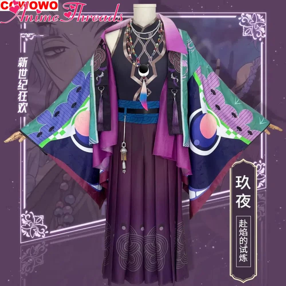 Nu Carnival Kuya Go To The Trial Of The Flames Costume Cosplay Uniforme per Feste a Tema Anime e Giochi di Ruolo, Abbigliamento per Halloween