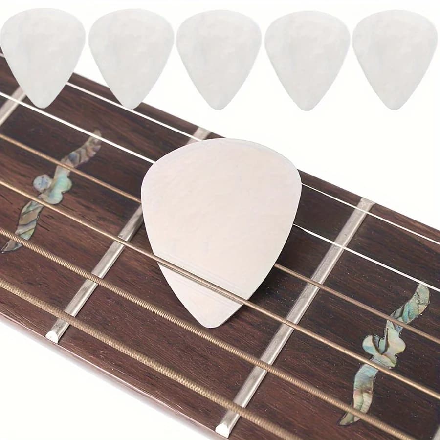 Plettri per chitarra in acciaio inossidabile 5/10 pezzi Plettri metallici professionali per chitarre acustiche elettriche con impugnatura migliorata Crisp JXB
