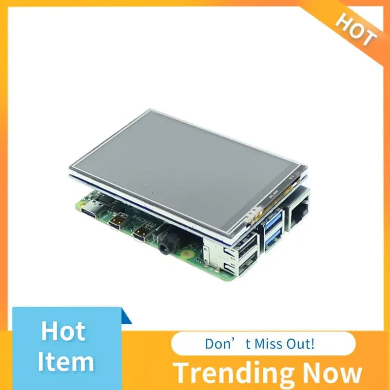 CMHI-3.5 inch Touch Resistant Display Screen 480X320 LCD Screen Module for Raspberry Pi 4B/3B+/3B/Zero W
