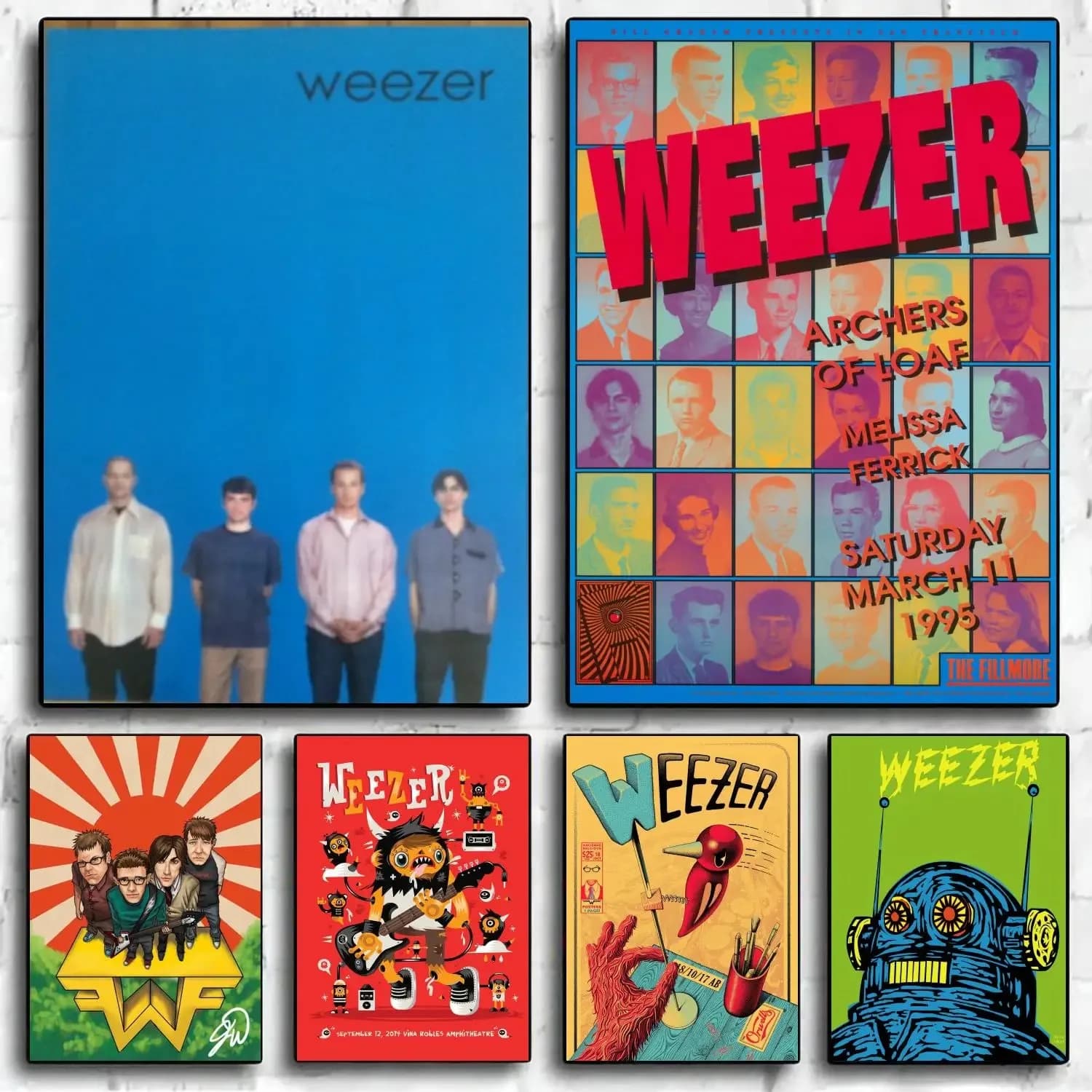 Weezer Decorative Art Canvas Wall Art Personalized Gift Modern Home Bedroom Decorative Canvas