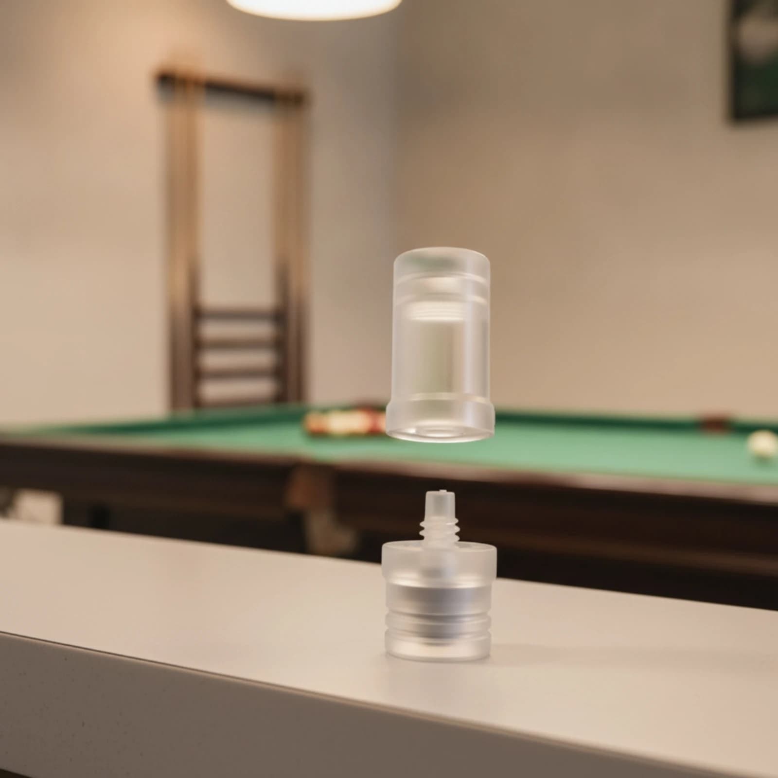 Smooth Surface Cue Joint Cover Acrylic Threaded Insert Pool Joint Cap Protects Joint Collar for Cues