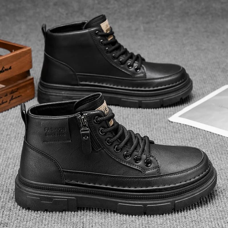 Men's High Boots | Boots with Plates, Laces and Hinge | Work Shoes and Casual Anti-Slip