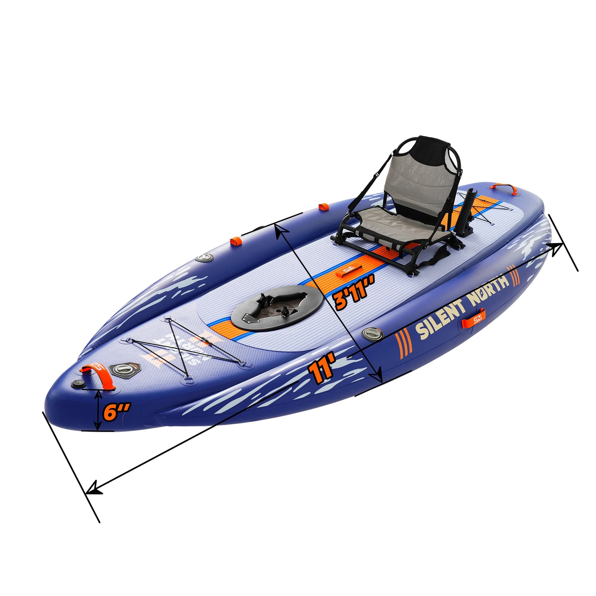 Set Barca Gonfiabile da Pesca Nawakar, Kayak Gonfiabile Resistente, Tavola da Paddle - Gommone in PVC Durevole per Avventure Emozionanti