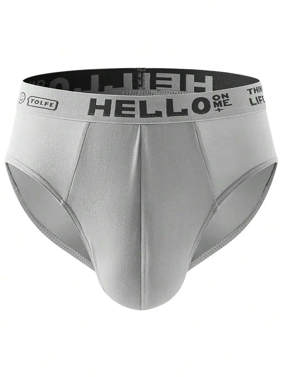 Mens Breathable Printed Briefs Comfortable Underwear For Summer