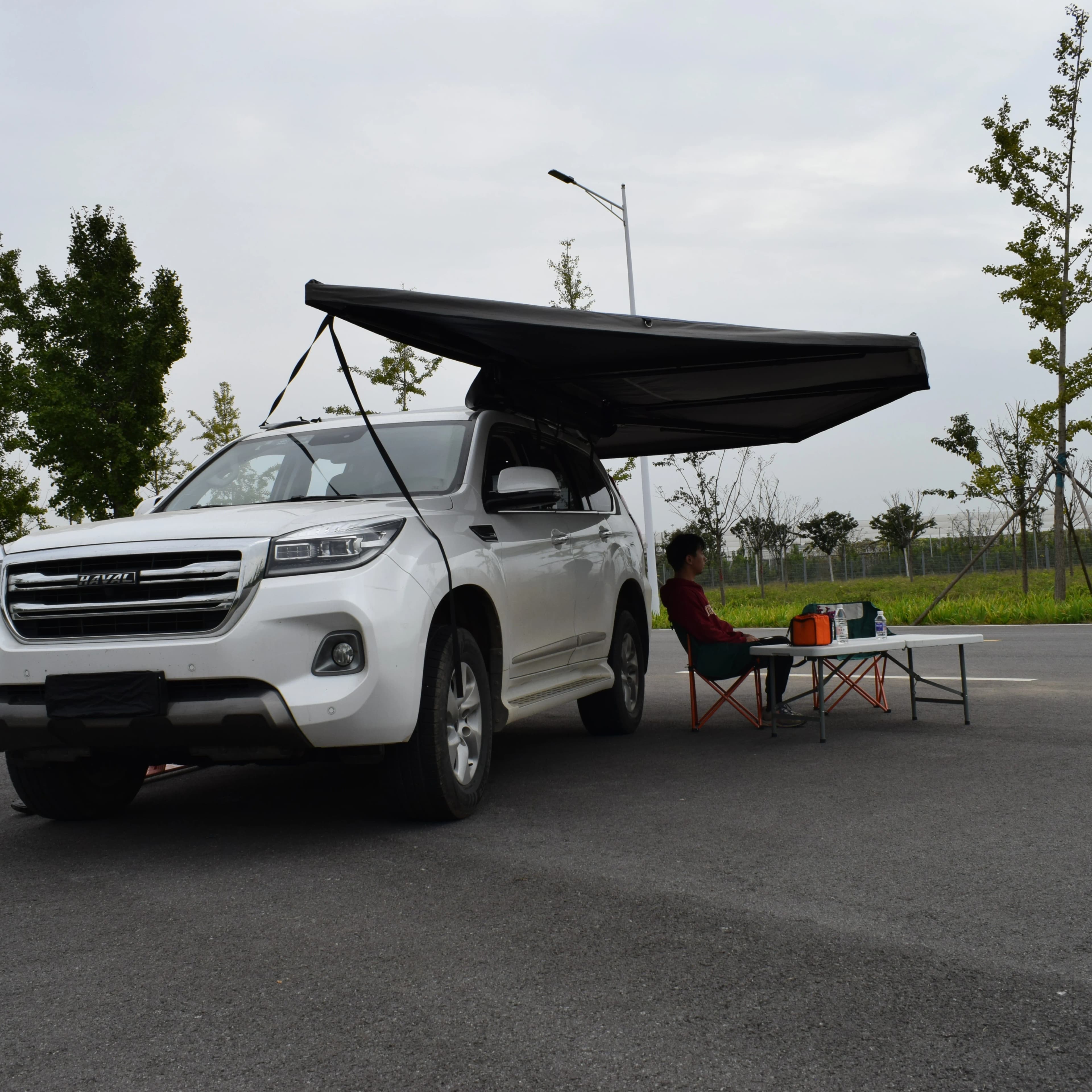 4WD Foxwing Waterproof Car Sun Tent for Camping Side Curtain for Self-supporting XL 270 Degrees