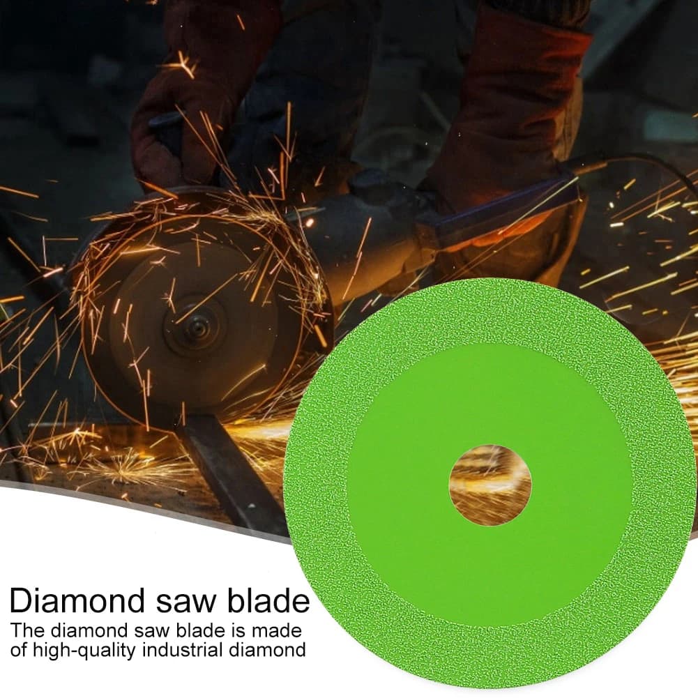 Disco da taglio per vetro Resistenza al calore Lama da taglio per lucidatura ultrasottile da 100 mm Accessori resistenti all'usura per piastrelle di ceramica Marmo