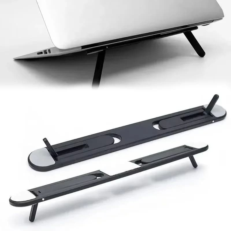 Supporto universale per laptop, base di raffreddamento per notebook, supporto invisibile pieghevole mini per laptop HP, Dell, Lenovo, Macbook.
