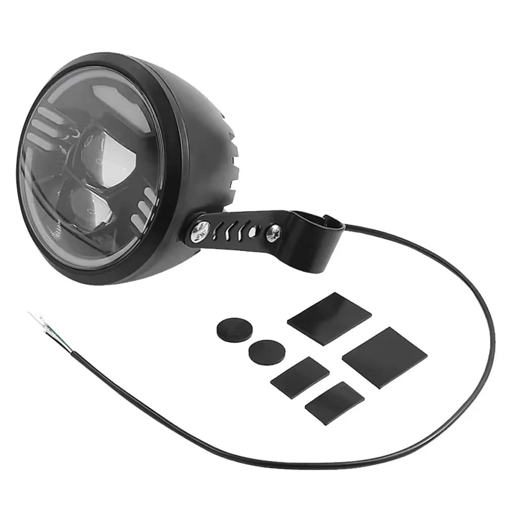Per scooter elettrico faro abbagliante abbagliante 12V-48V faro anteriore a LED luce anteriore torcia impermeabile accessori parte