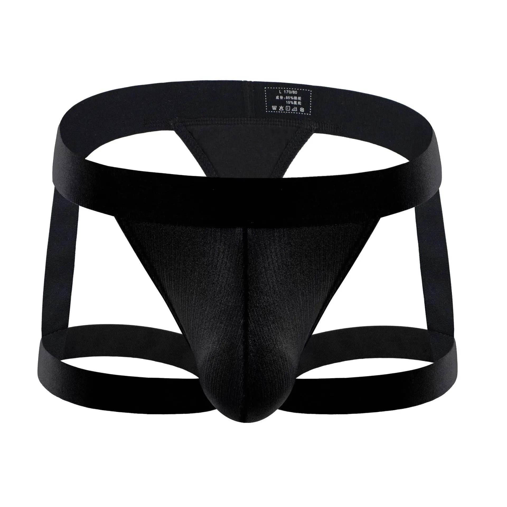 ‌ Sospensorio sportivo da uomo Perizoma Cinghie per le gambe Custodia a U T-Back Intimo in seta di ghiaccio Traspirante Allenamento Palestra Corsa Intimo sportivo