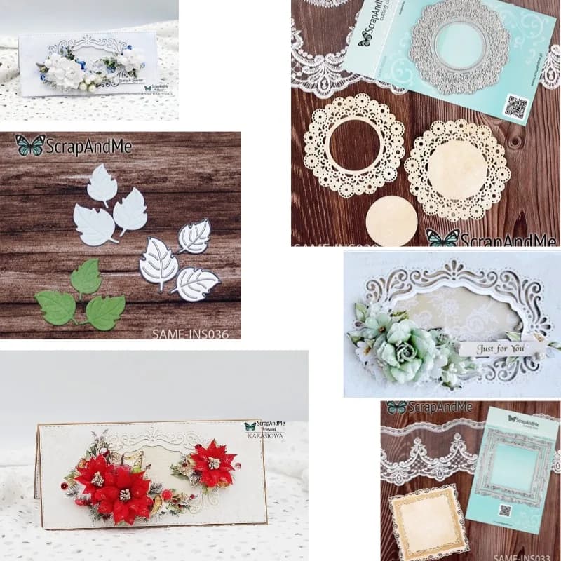 Irregular mesh metal circular stems for scrapbooking, diary decorations, embossing stencils, DIY