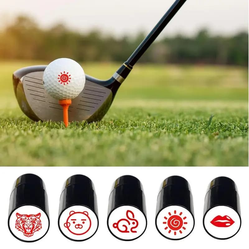 Golf Ball Identity Marker Golf Paw Ball Stamper portatile e riutilizzabile Golf Shamrock Ball Stamper accessori da Golf per principianti