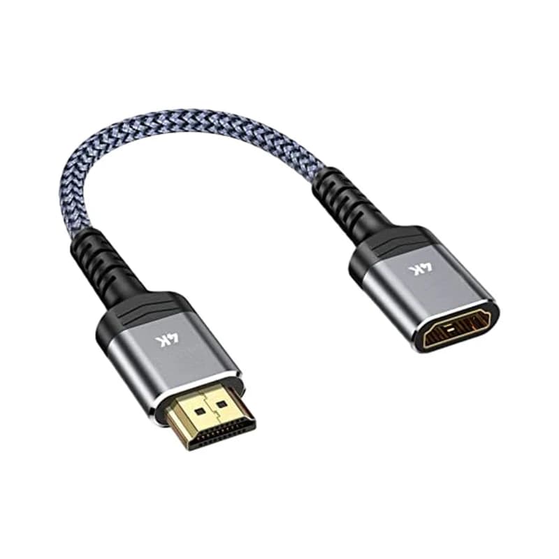 HDTV cable adapter with HDMI male to female compatible HDMI Splitter cable extendable braided high definition gold plated