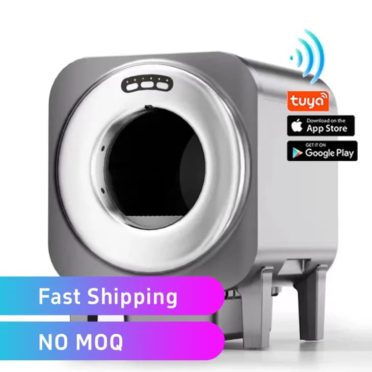 Lettiera per Gatti con Telecamera, Toilette Robot Intelligente per Gatti con Controllo APP, Lettiera Automatica Autopulente da 70L
