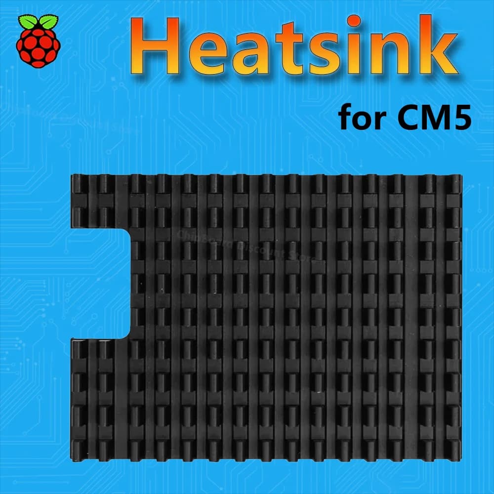Raspberry Pi CM5 heatsink official original aluminum for processing module Raspberry PI 5 thermally conductive silicone