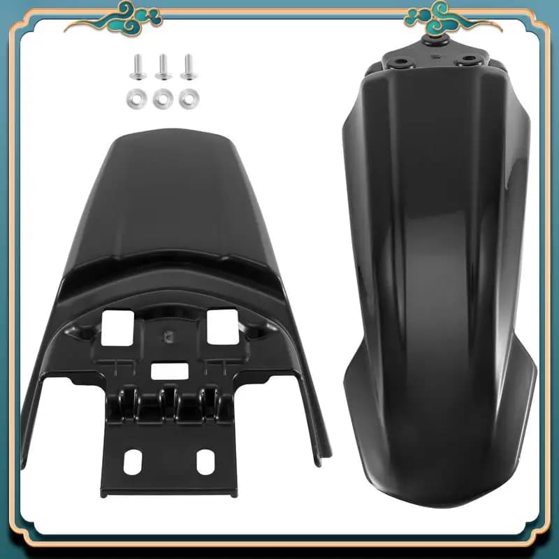 Ultimi parafanghi anteriori + posteriori Protezione parafango per accessori moto Sur-Ron Sur Ron Light Bee Dirt Bike, Nero 2 pezzi
