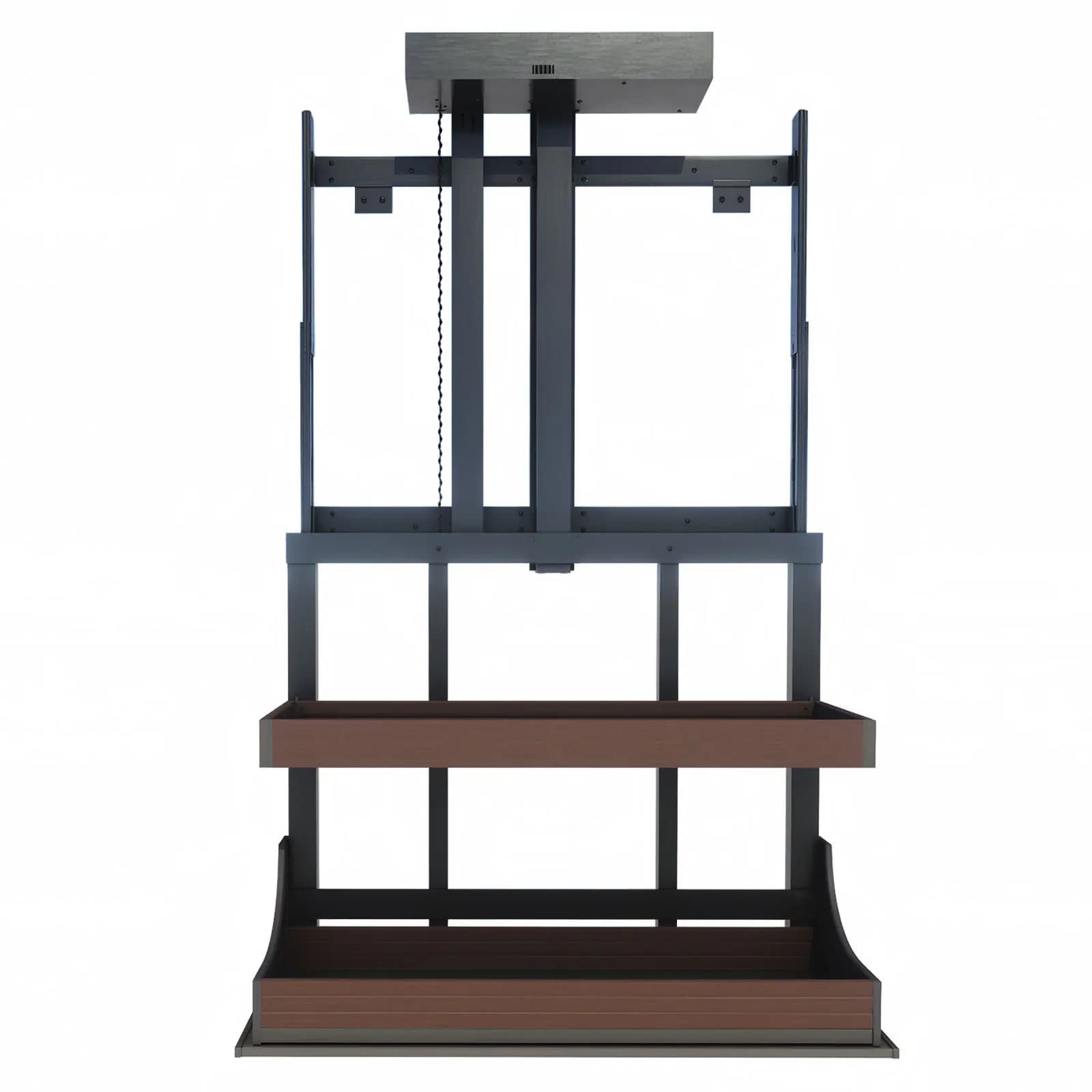 Intelligent Electric Voice Touch Hanging Cabinet Lifting Basket Kitchen Cabinet Vertical Pull-down Telescopic Seasoning Basket