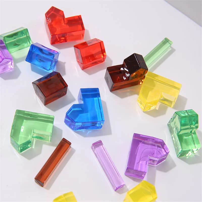 24 pezzi/set Way/casa/città/pezzi degli scacchi in plastica per accessori per pezzi da gioco da tavolo