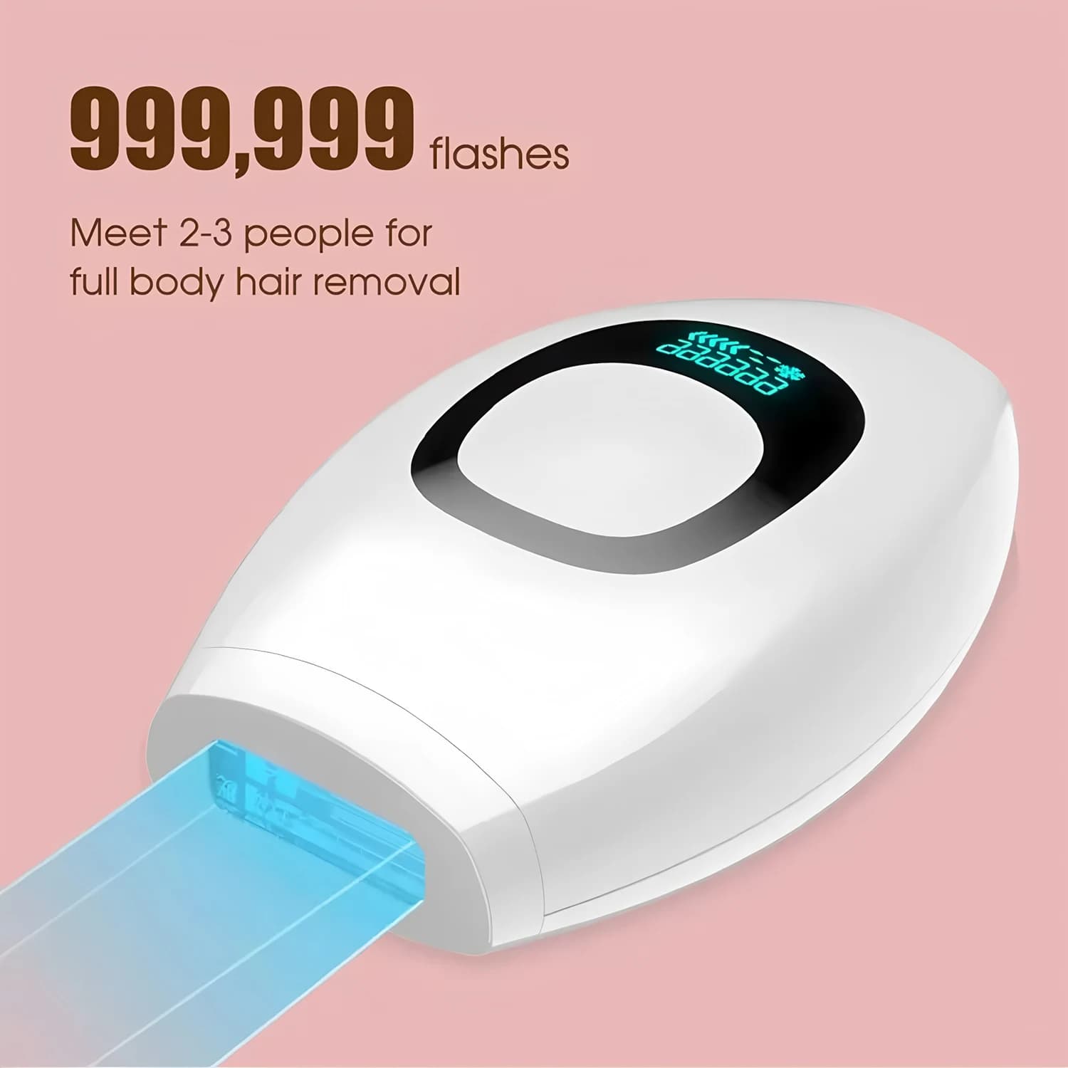 Epilatore Laser IPL 999.999 Flash per Depilazione Permanente Indolore per Donne, Rimozione Peli Uso Domestico