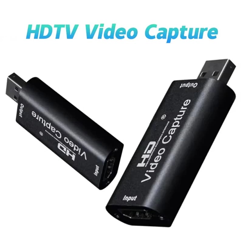 USB 2.0 Video Capture Card 1080P USB 2.0 HDMI-compatible USB To HDMI-compatible Portable Design For Home Office Travel Holder