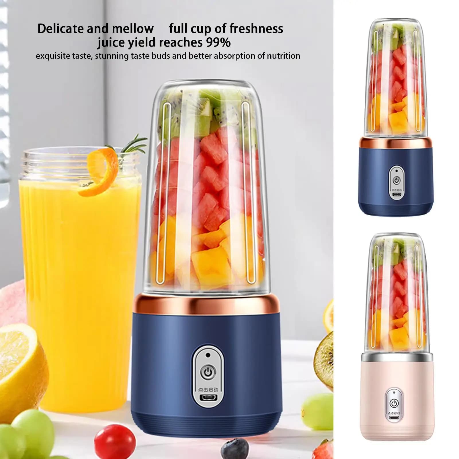 USB Rechargeable Personal Frullator, Succhi Cup, Portable Frullati Machine for Gym, Office, Apartment, Travel, Picnic