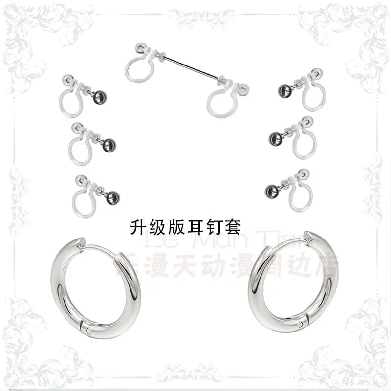 DY20Anime Marin Kitagawa Cosplay Earring Jewelry Marin Cosplay Ring Pressure Nails Accessories for All Saints Carnival Role Play25