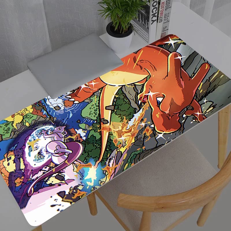 Tappetino per mouse Pokemon Pikachu Gaming Large Dywan New Gamer Tappetino per tastiera Tappetino per scrivania Tappetino per mouse XXL 900x400 per computer